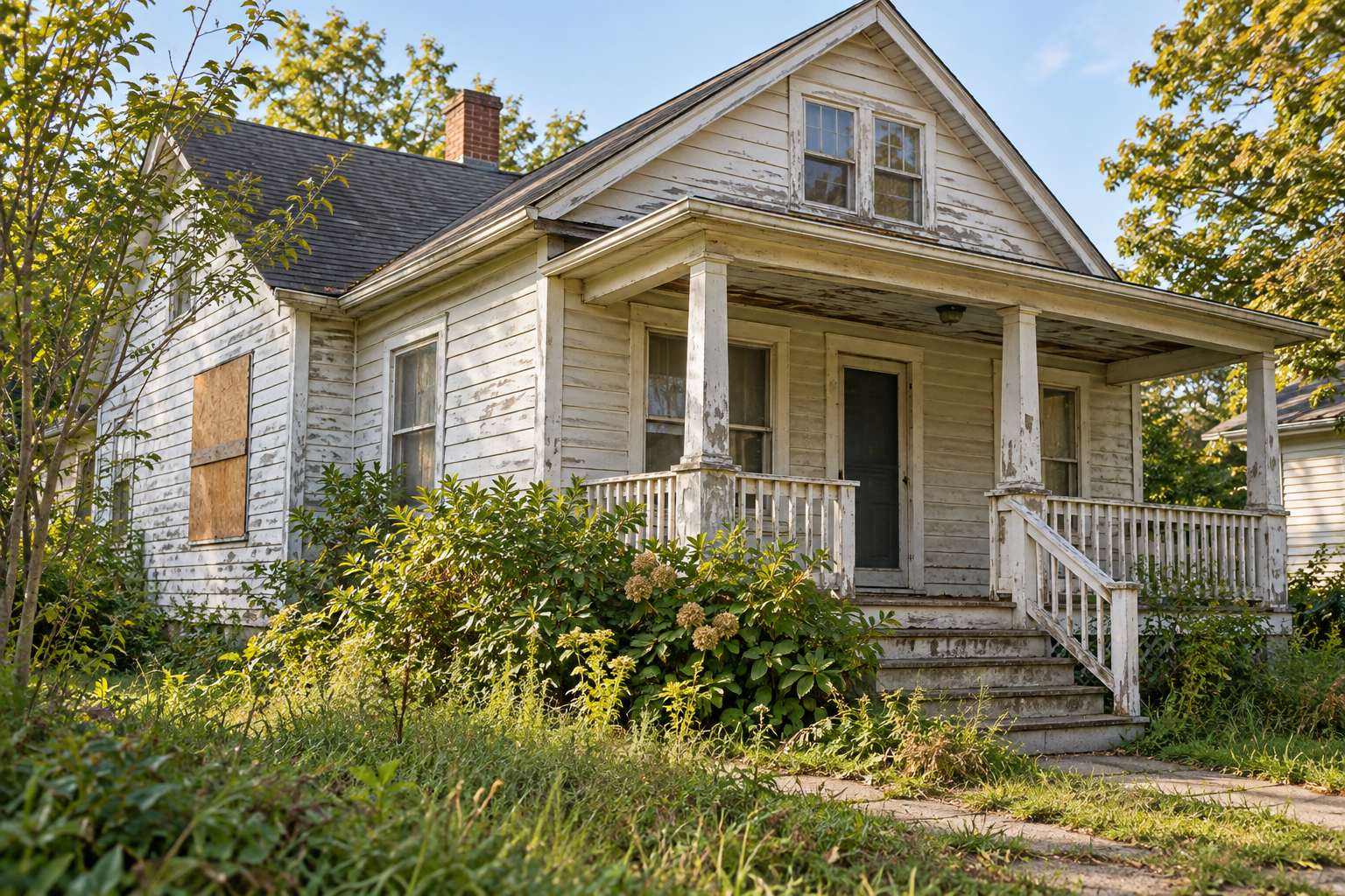 Illustrative property needing renovation